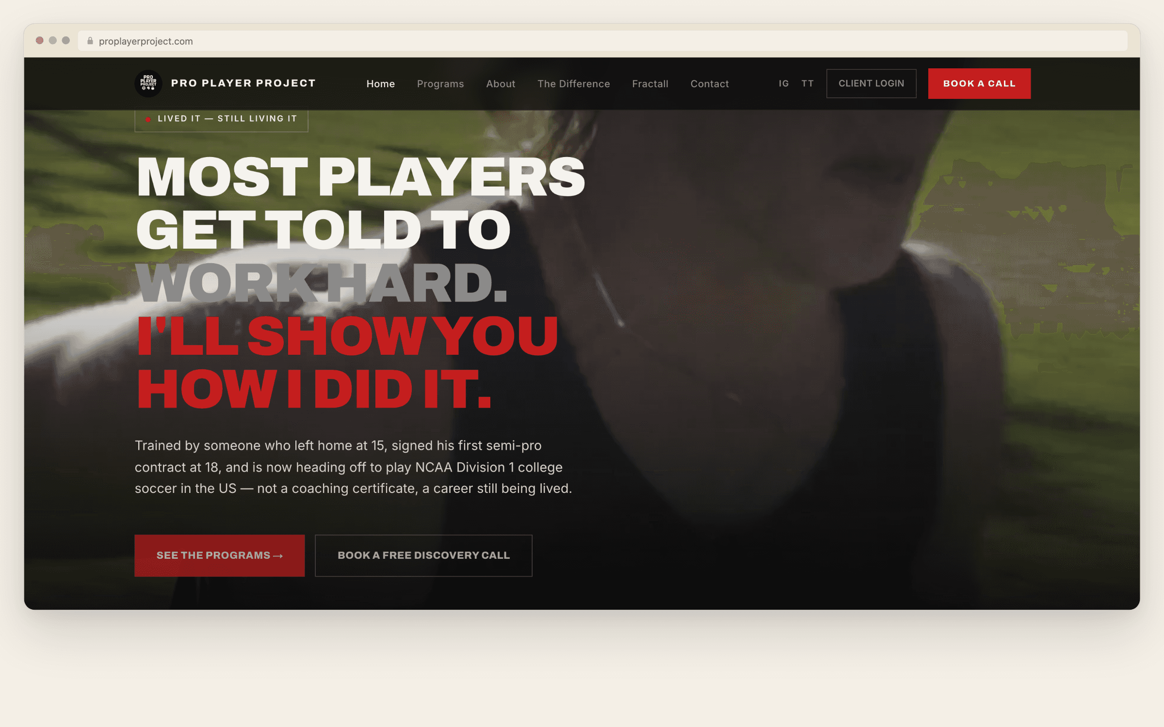 Pro Player Project website