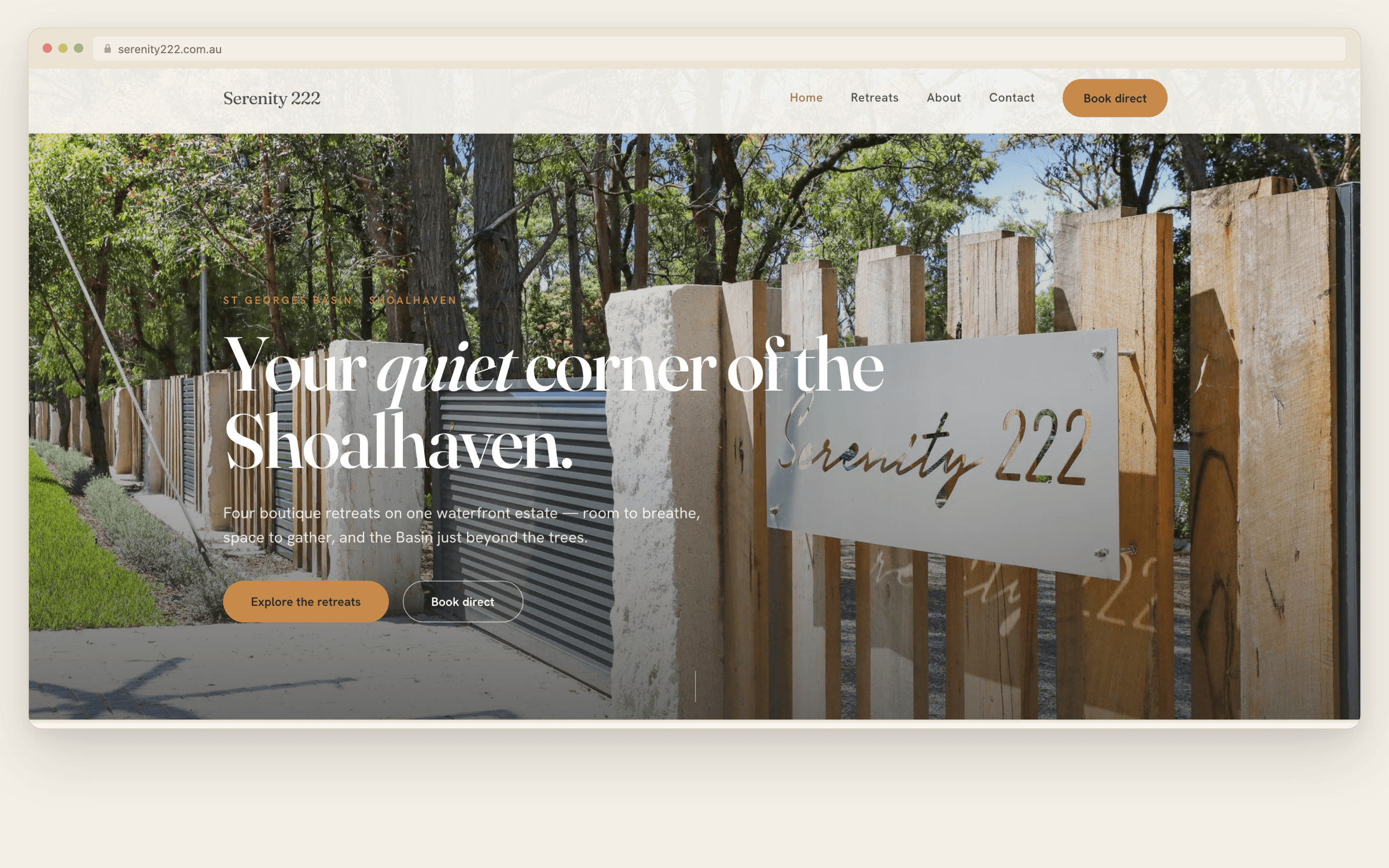 Serenity 222 website